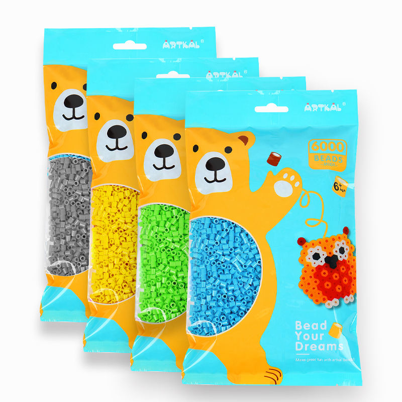 Shenzhen Manufacture Top Quality 6000pcs Refill Bag Beads 5mm Wholesale Artkal Fuse Beads Mini Iron Diy Toys