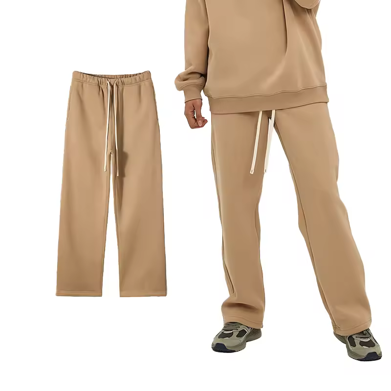 Ls High Quality Man Sweatpants Heavyweight Polyester Cotton Pants With Elastic Mid Waist Casual Jogger With Custom Logo