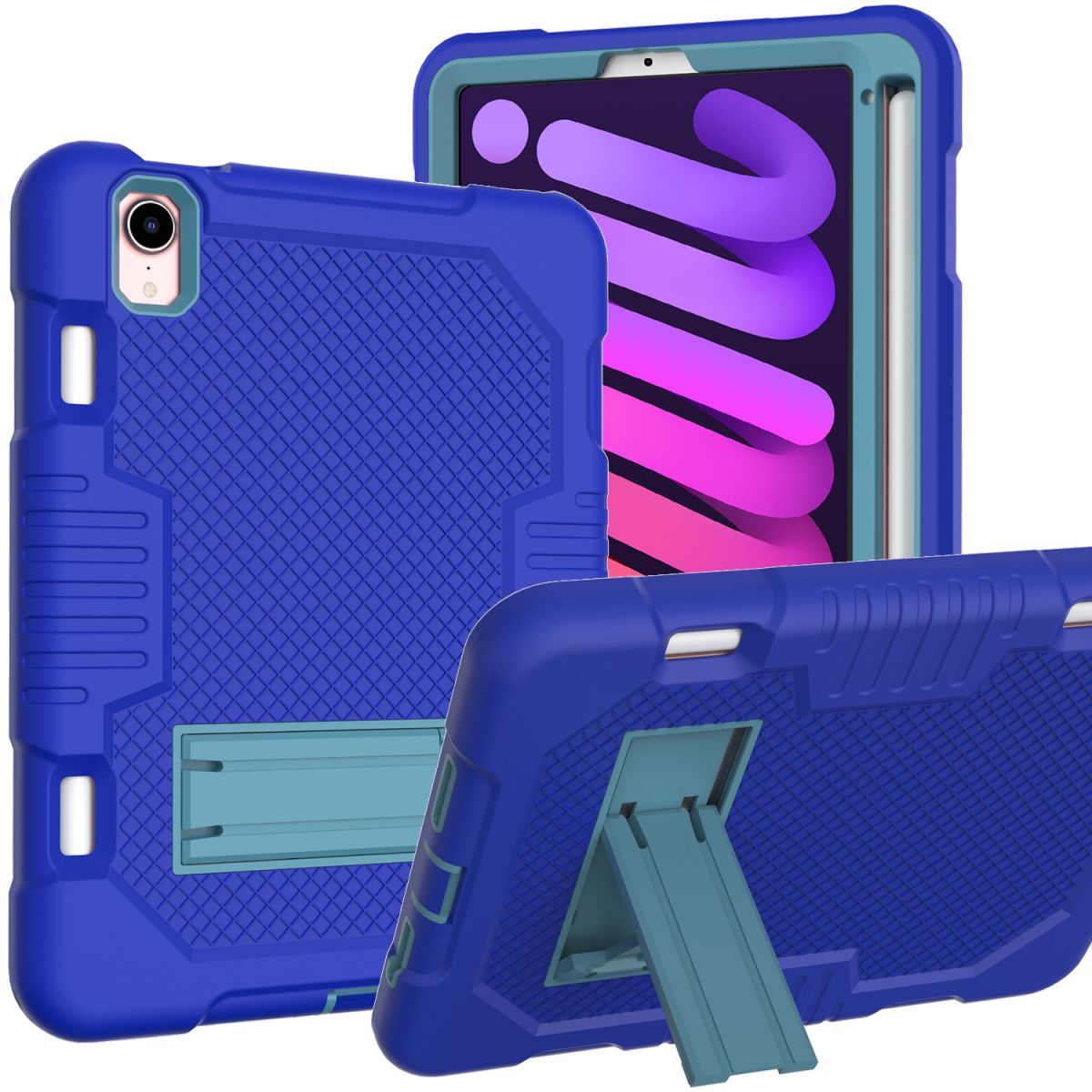 Silicone Shockproof Tablet Cover Case Pencil Holder for I-Pad Mini6