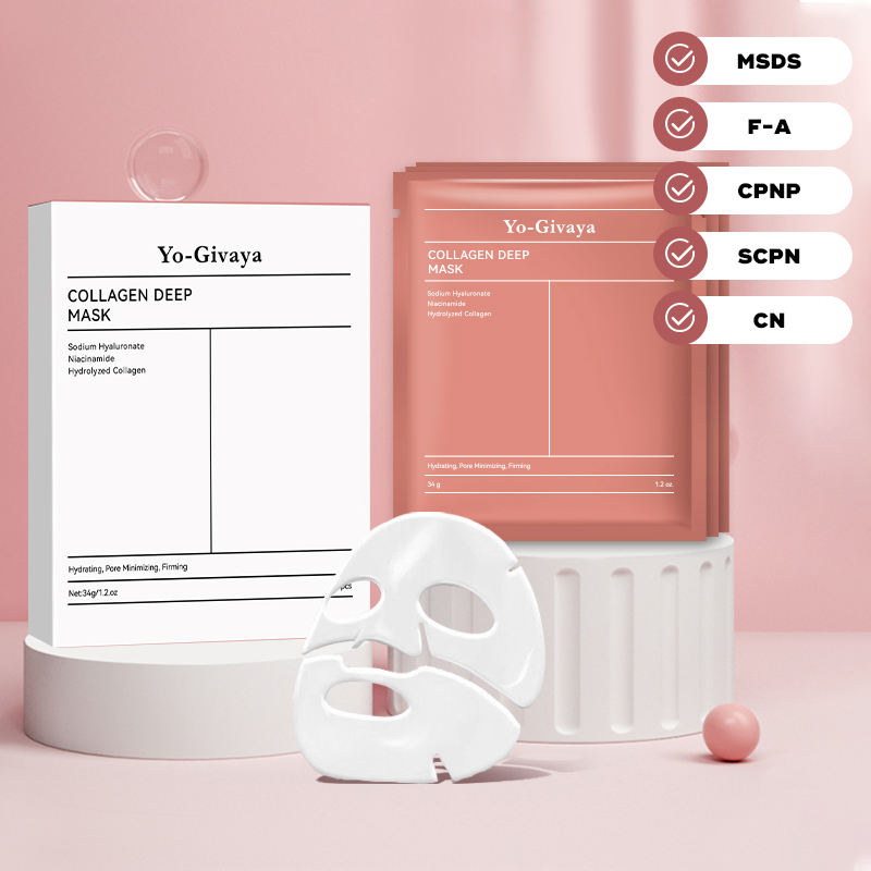 Oem/odm Korean Bio-collagen Real Deep Mask,Hydrating Overnight Hydrogel Mask,Pore Minimizing,Elasticity Improvement,34g X4ea