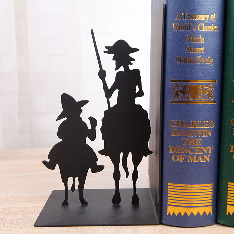 Creative Home Decorative Study Office Knight Metal Book Ends