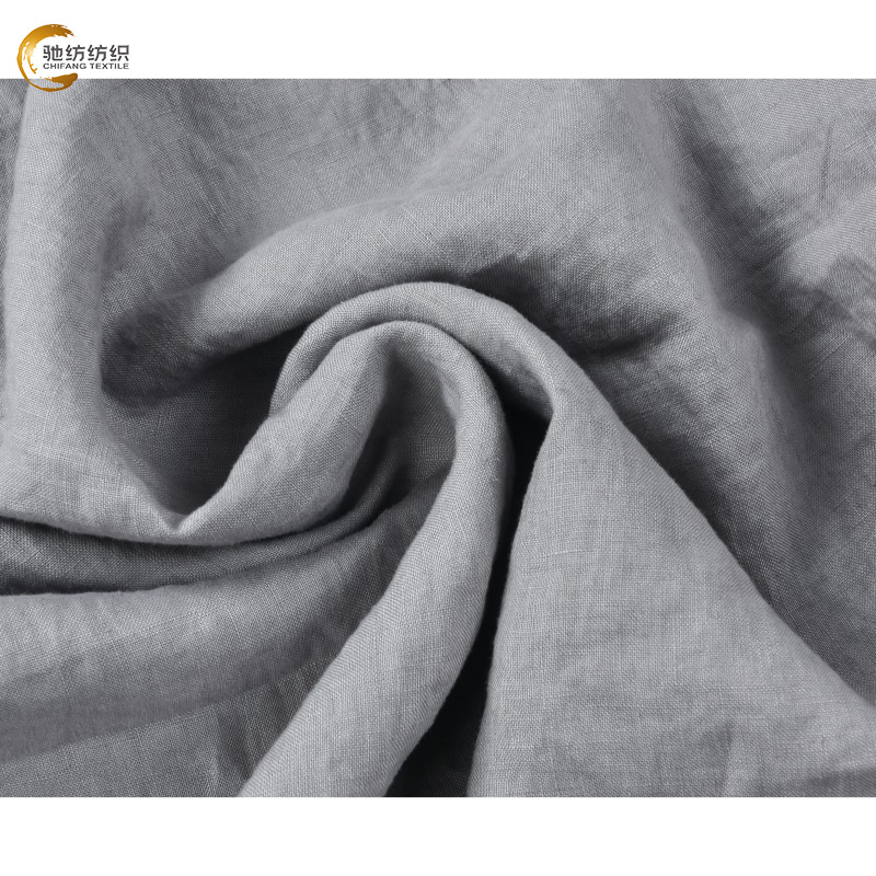 Silk Linen Crinkle Jacquard Solid Plain in Stock Fabric for Garment Silk Linen Blend Fabric