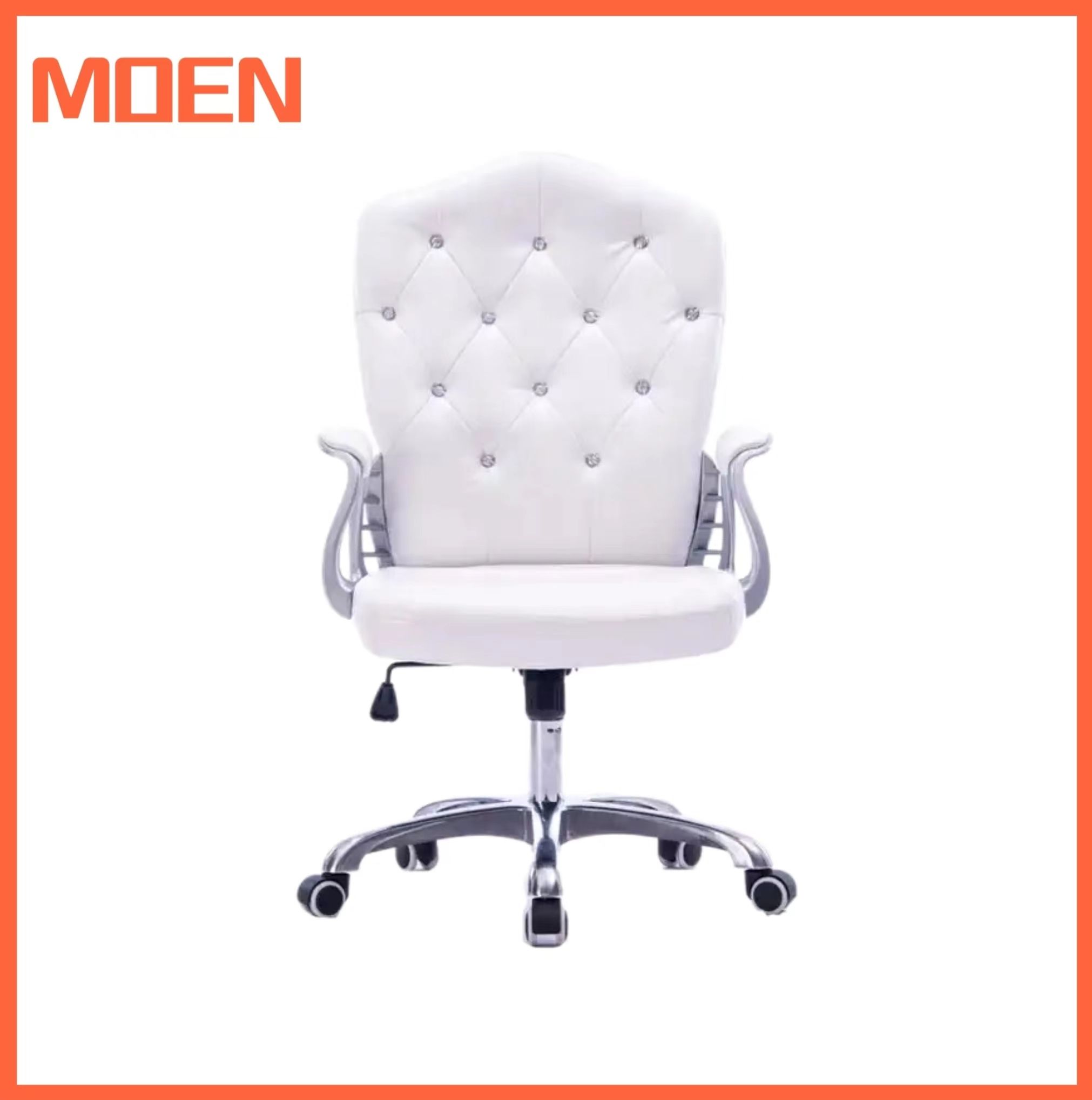 Fashionable Nail Manicure Table Chairs with Wheels for Beauty Salon Shop