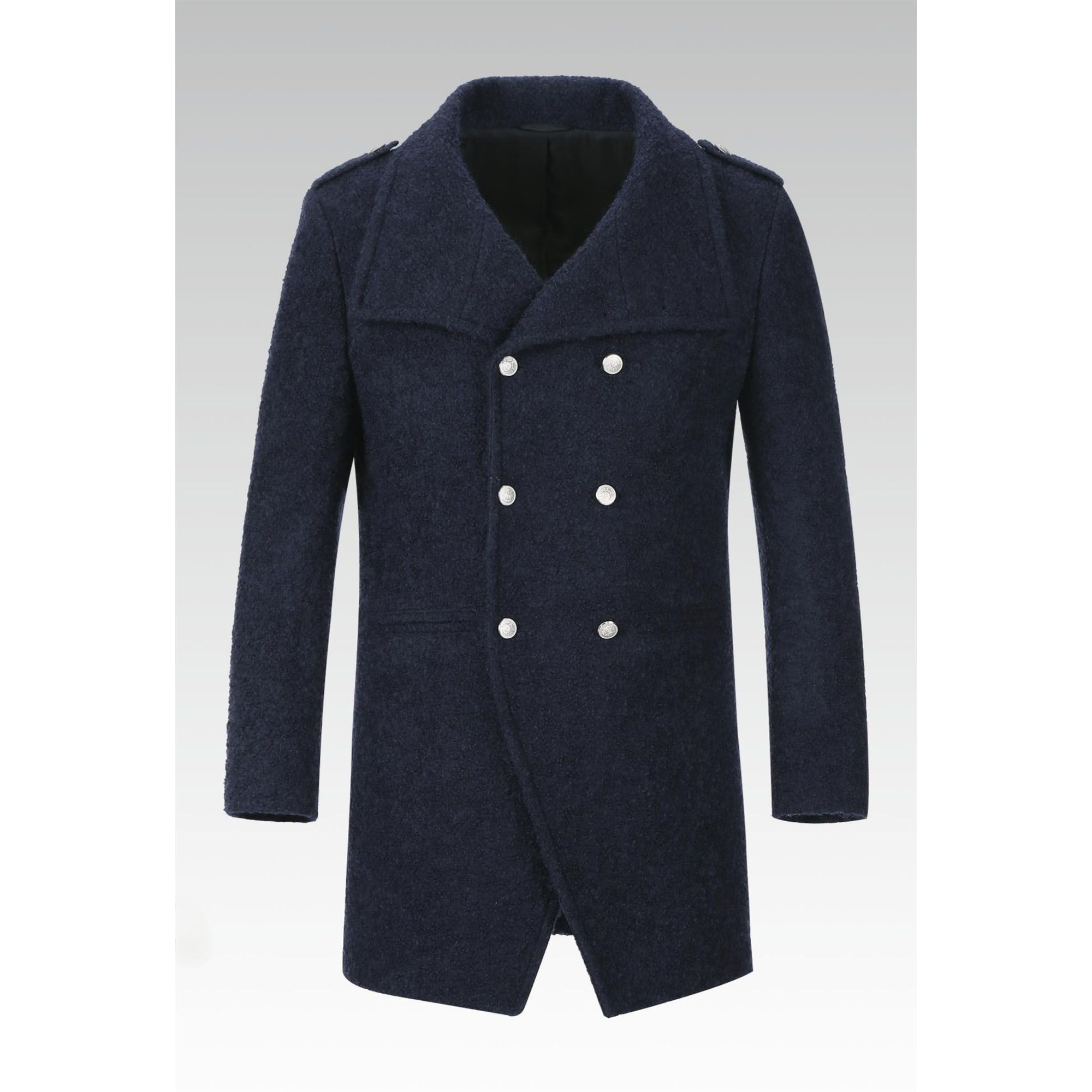 Stylish Notch Lapel Refined Look Men's Outwear and Woolen Coat