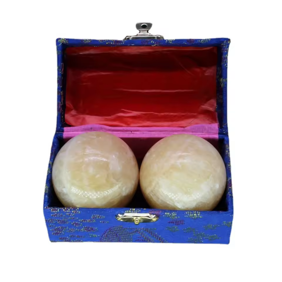 Best Selling Bocce Ball Set Of 2 - Outdoor Marble Bocce Ball Fitness Accessories With Carrying Case