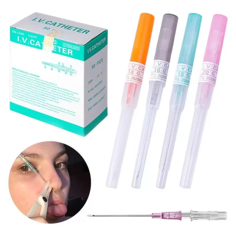 Hadiyah Beauty I. V. Catheter Cannula Piercing Needles 14G 16g 18g 20g 22g Ear Piercing Body Piercing Needles