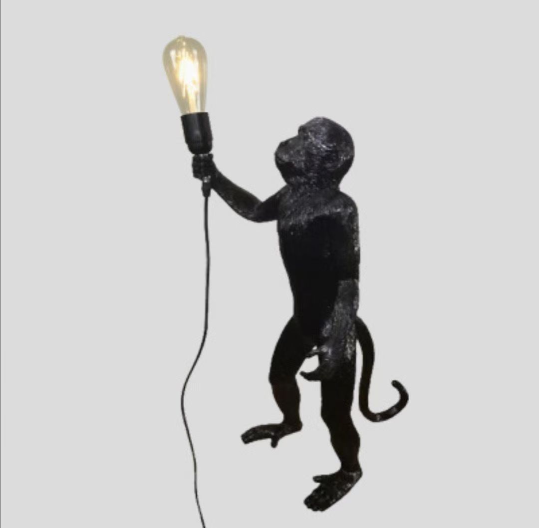Discounted Wholesale Funny Decorative Lighting Solution Creative Monkey Wall Lamp