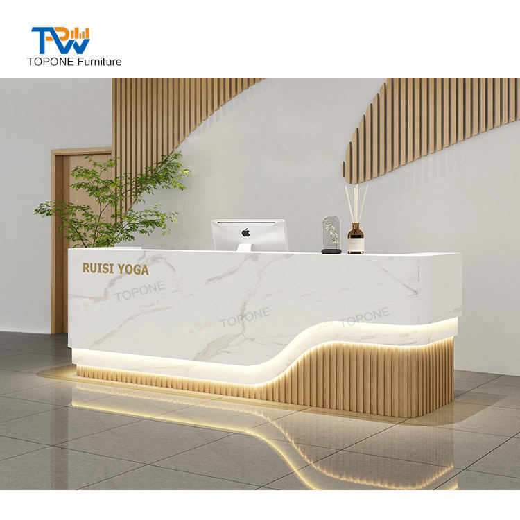 High Density Reception Desk Salon Furniture Accessories From China Famous Supplier