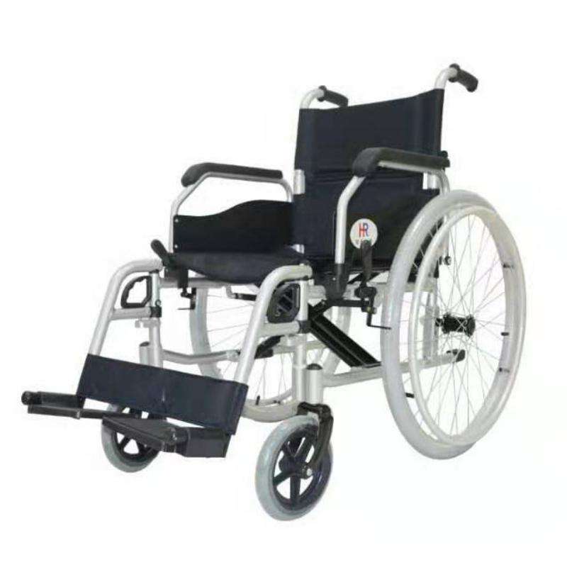 Chinese Manufacturer Manual Aluminum Frame Wheelchair with Locking United Brake