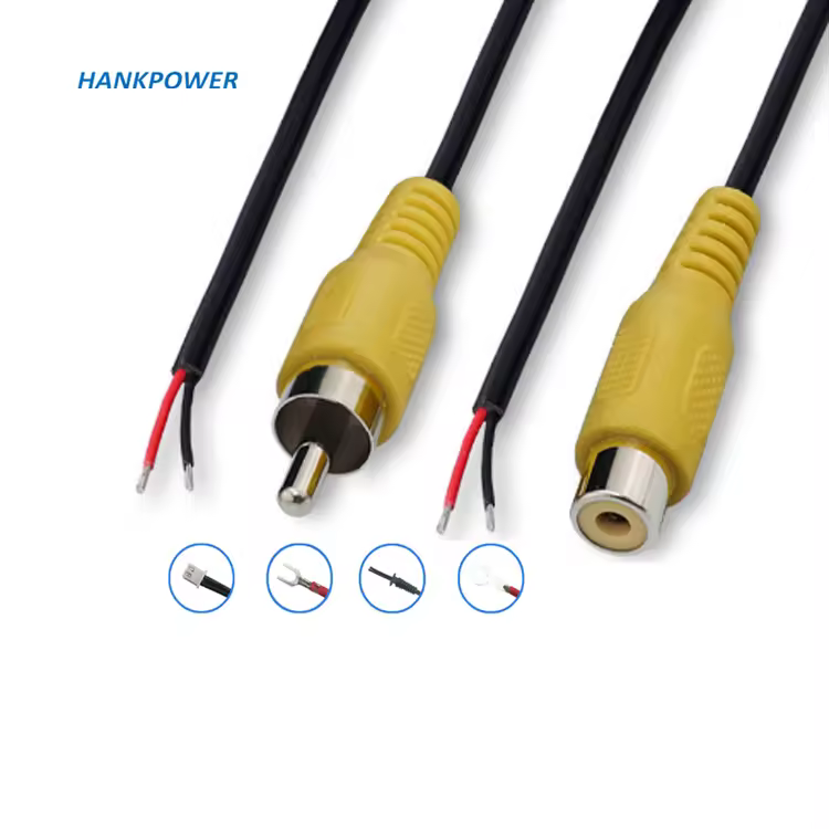 Oem Factory 2.0 Terminal Rca Female Male Av Cable Rca Lotus Connector Audio Cable