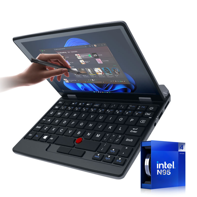 Manufacturer Custom 7 Inch Mini Handheld Touch Screen Laptop Computer Intel N95 Quad-core Home Portable Notebook 32gb Ram 2tb