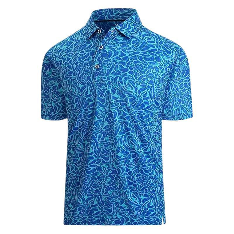 Polo Shirt Men's Short Sleeved Breathable Summer Pattern Digital Printing Customization