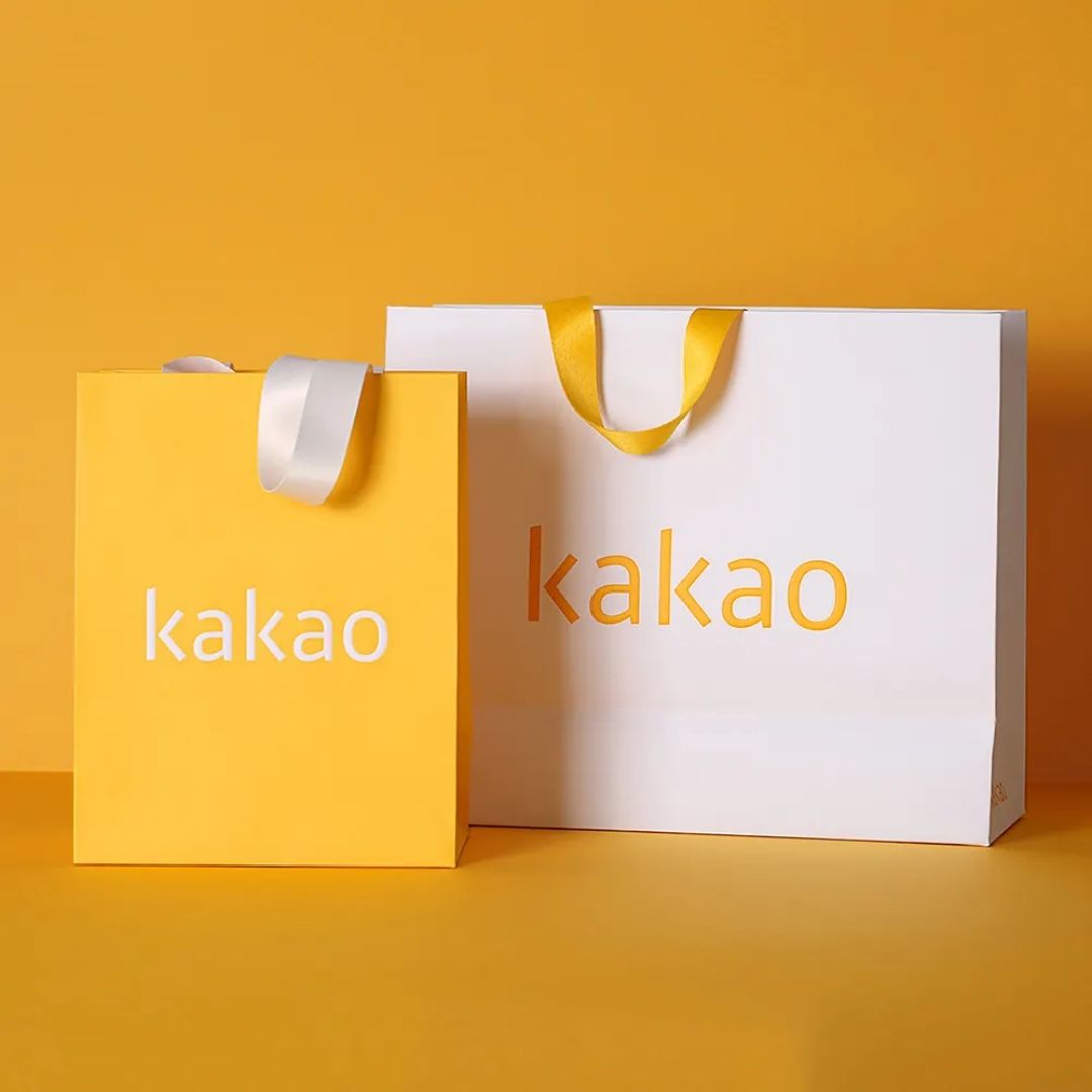 Luxury Paper Bags with Gold Cord Handle Unique Design for Jewelry Gift Packaging