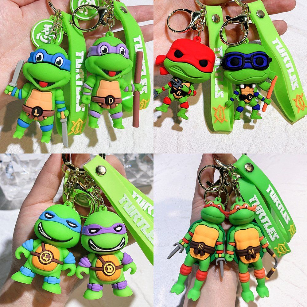Ninja Turtles Figurine Hanging Ornament Key Chain