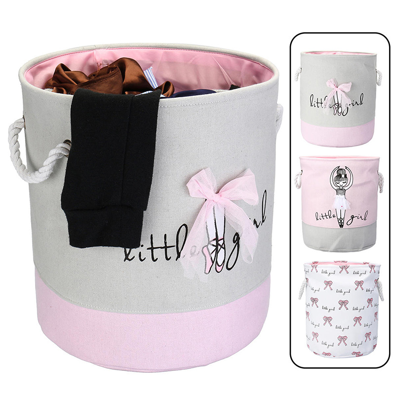 Foldable Home Washing Dirty Cloth Laundry Barrel Collapsible Clothes Storage Laundry Basket Bags