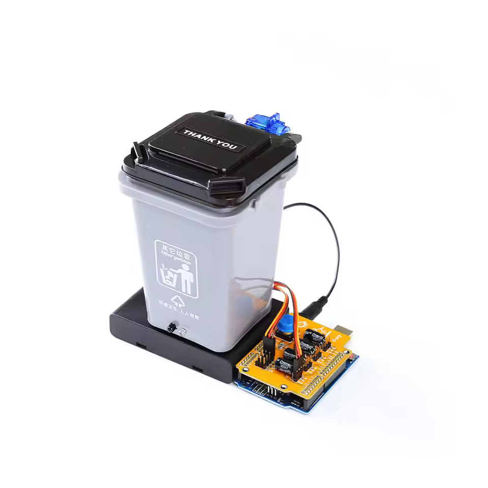 Factory Price Mixly Graphical Programming Maker Education Robot Kit Compatible With Ardu Ino Automatic Trash Can