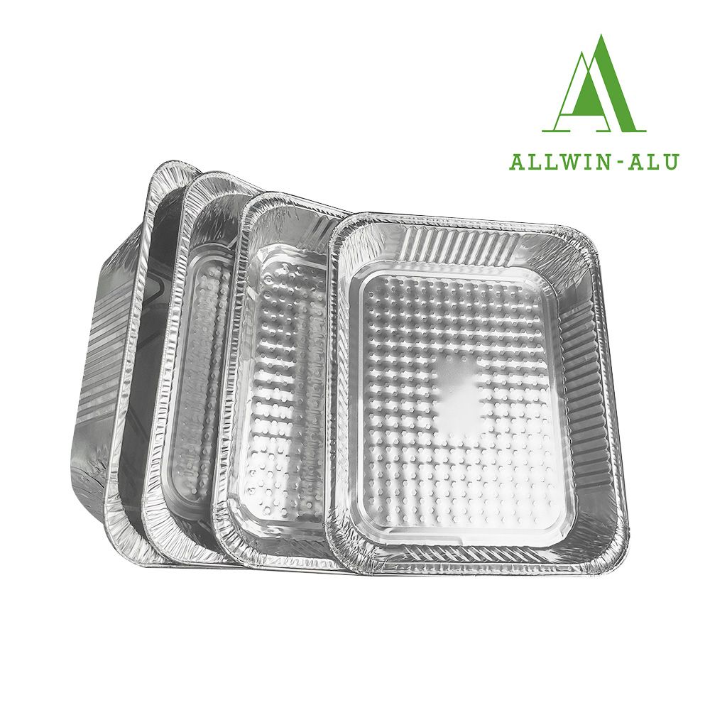 OEM Half-Size Eco-Friendly Aluminum Foil Container Wholesale Price High Quality Lunch Box