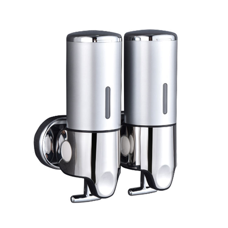 2025 New ABS Plastic Wall Mount Shampoo Double Bathroom Shower Soap Liquid Dispensers