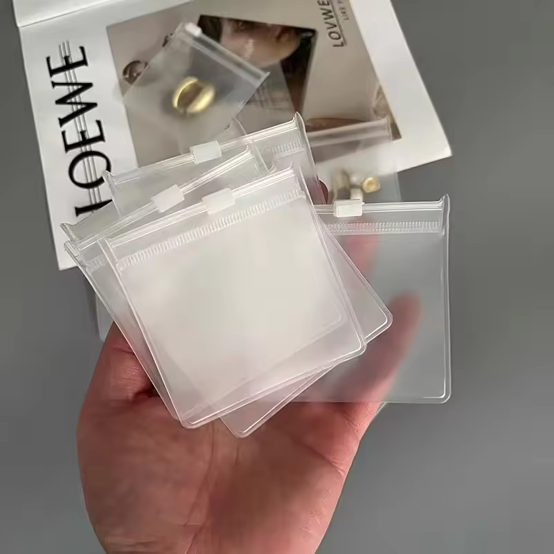 Clear Plastic Jewelry Sealing Bags With Double Zipper Resealable Custom Printed Pouches Supplier