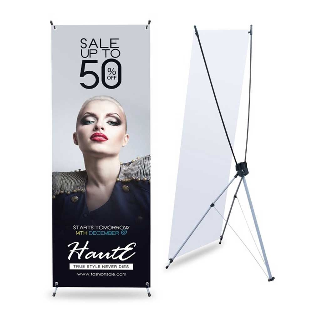 Portable X Banner Stand for PP Synthetic Paper Banner Advertising Equipment