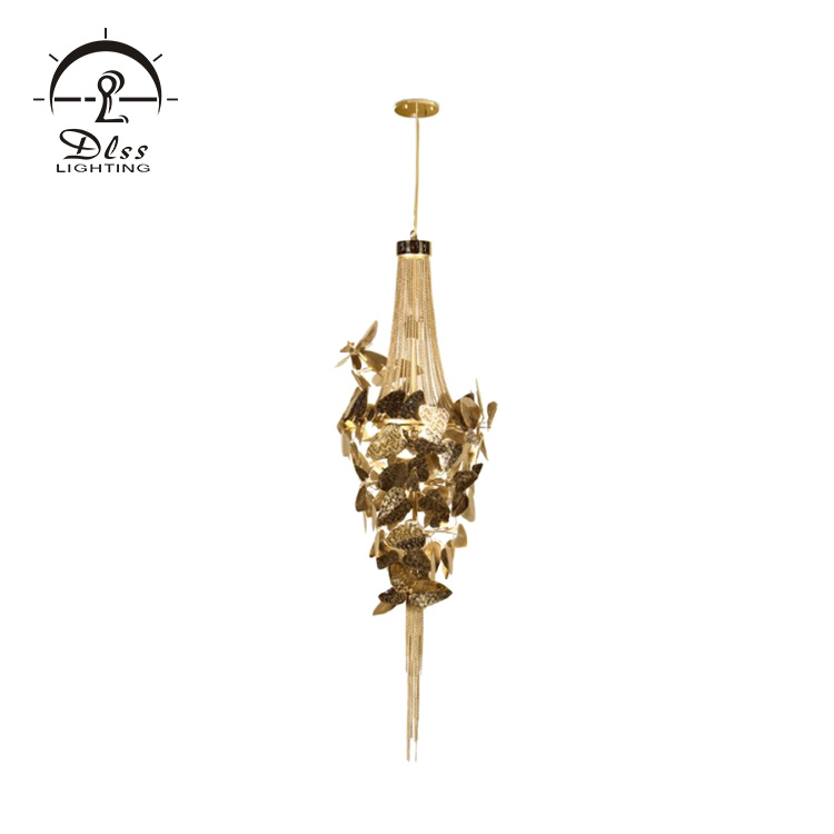 Italy Design Iron Crystal Material Gold Color G9 Light Source Modern Lamp