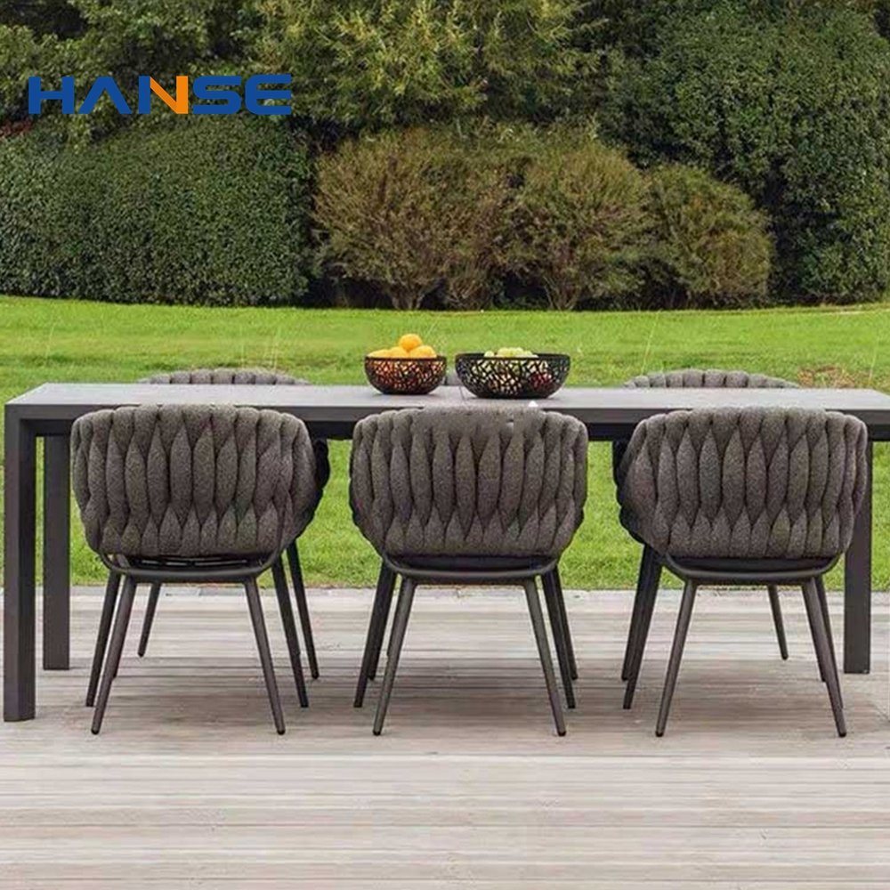 Professional Manufacturer Patio Rattan Wicker Dining Sets Outdoor Furniture Table and Chairs