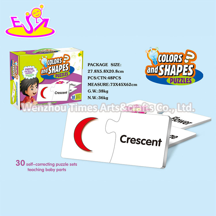 Factory Direct Educational Matching Game 30 PCS Paper Jigsaw Puzzle for Kids P14A003