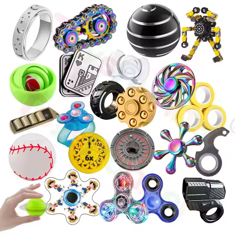 Wholesale Bike Chain Fidget Spinner Soccer