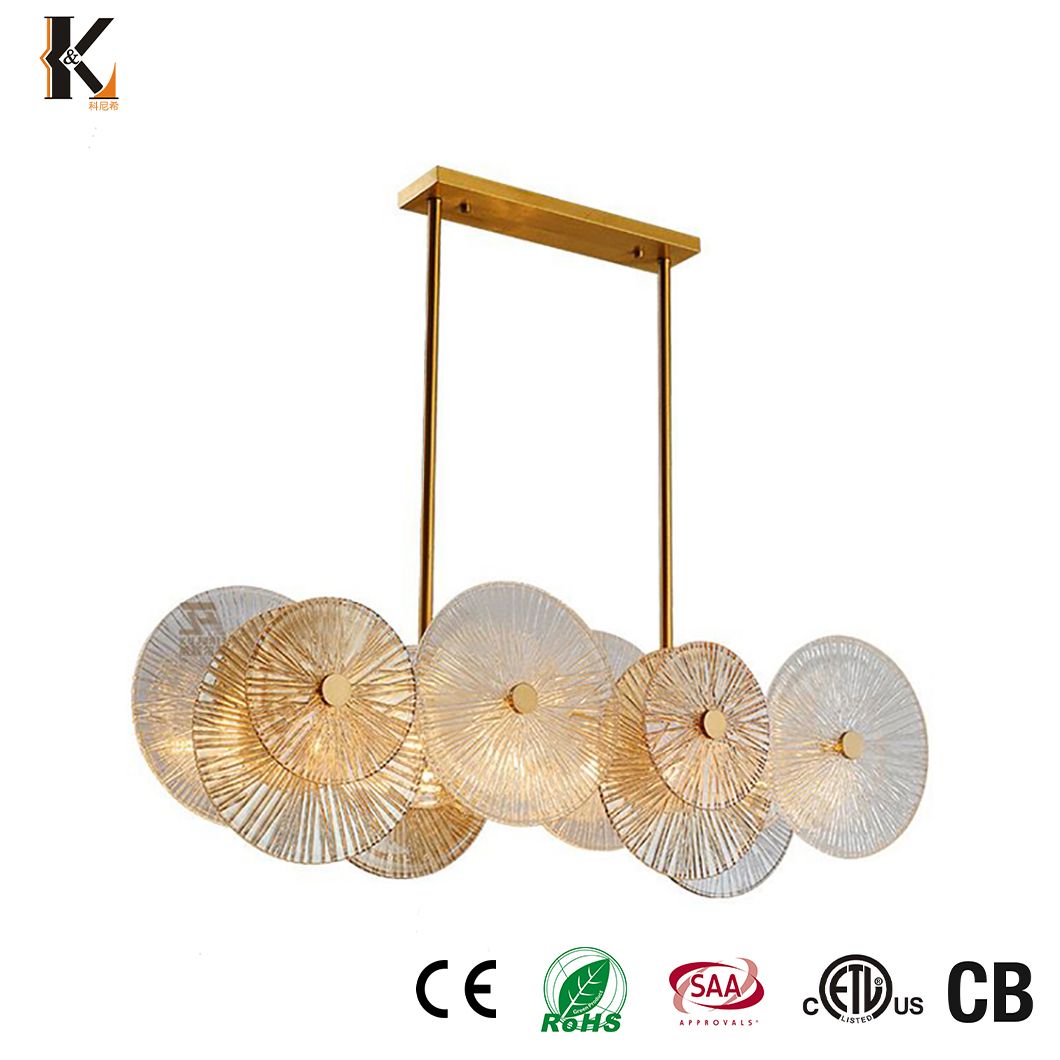 Aluminum Crystal Pendant Lighting Ready to Ship China New Design Golden Crystal Luxury LED Pendant Aluminum Modern Chandelier Aluminum Chandelier