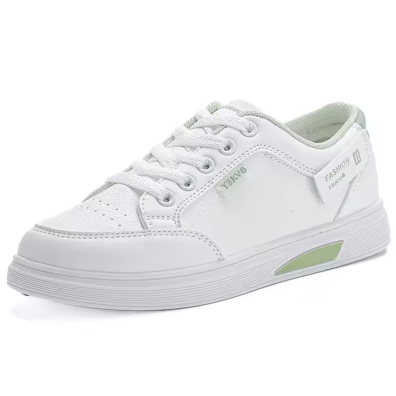 Women's Comfortable White Loafers Plus Size Fashionable Sneakers Breathable Flat Shoes For Students And Sports Odm Design