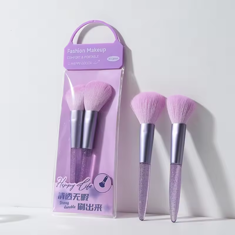 New Natural Real Nylon Hair Pink Cosmetic Kit Tool Customized Original Makeup Brushes For Face Powder Blush Makeup Brush Set Bag