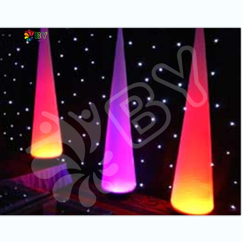 Factory Price Inflatable LED Ivory Shape Lamp Lighting Cone Advertising Decoration LED Inflatable Light Cone