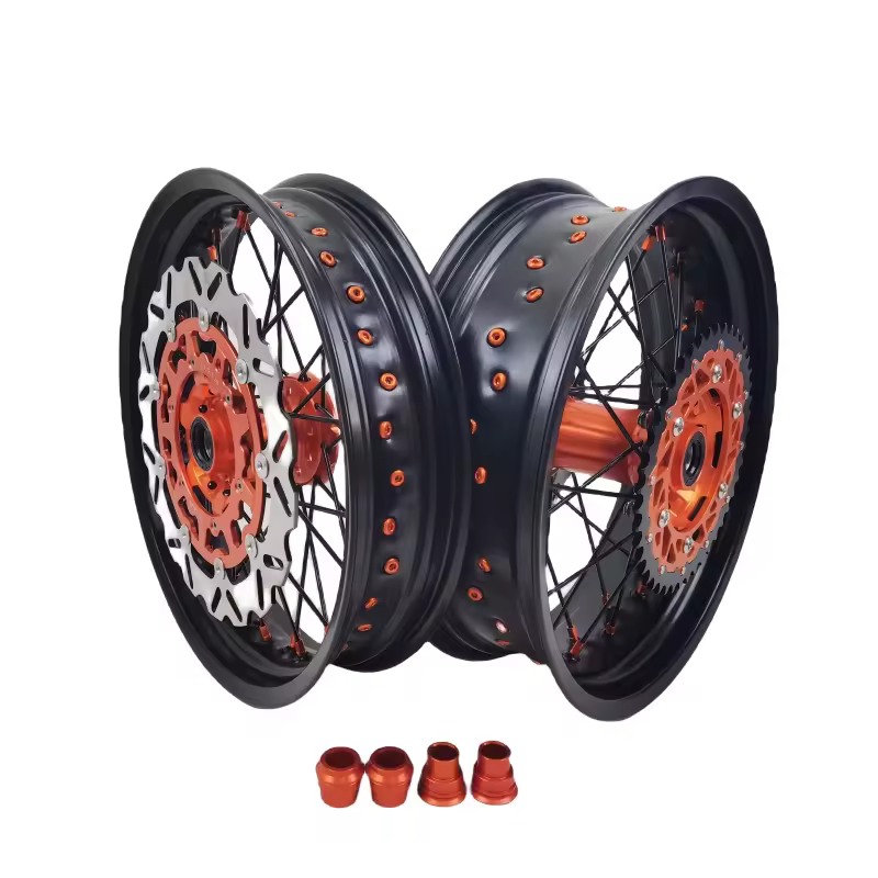 Fast Shipping Fit Ktm Exc 2021 Dirt Bike Supermoto Wheelset Complete Wheels 17 Inch 2003-2025
