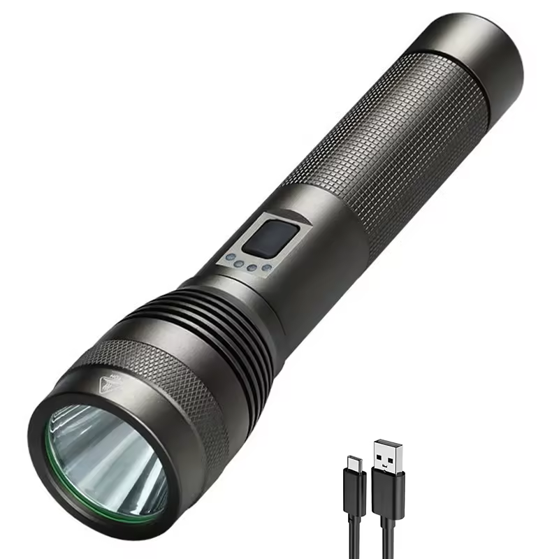 Strong Light Led Rechargeable Flashlight High Lumens Super Bright Handheld Tactical Emergency Camping Hiking Flashlights