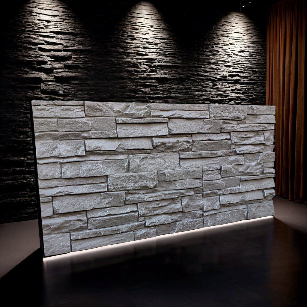 2025 New Design 3D Artifical Stone Wall Panel for Building Material & Exterior Wall Decoration Material New Construction Material with PU Faux Stone Waterproof