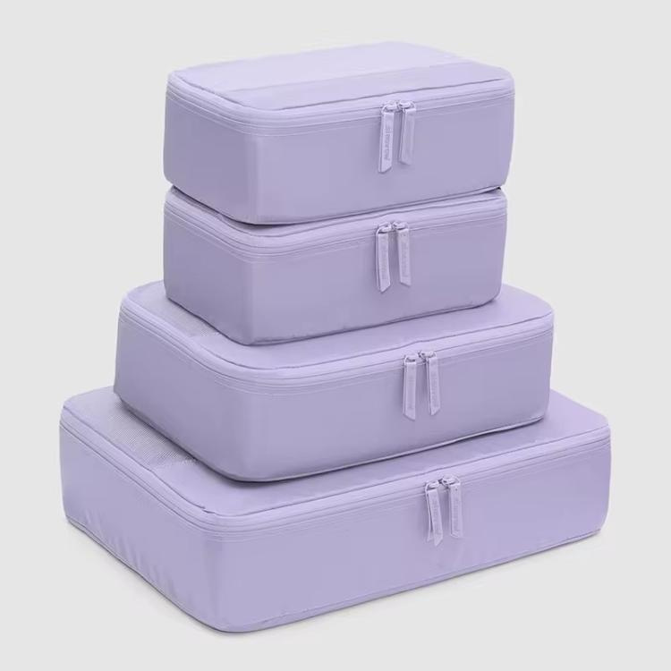 Multifunctional Luggage Organizer Bag 4 Piece Set Travel Packing Cubes for Suitcases