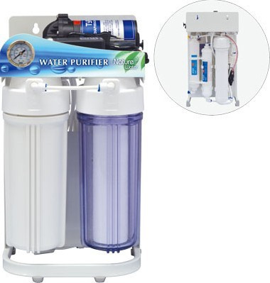 Puricom OEM Supplier Home Water Purifier with Frame and Pressure Gauge Nw-RO50-G