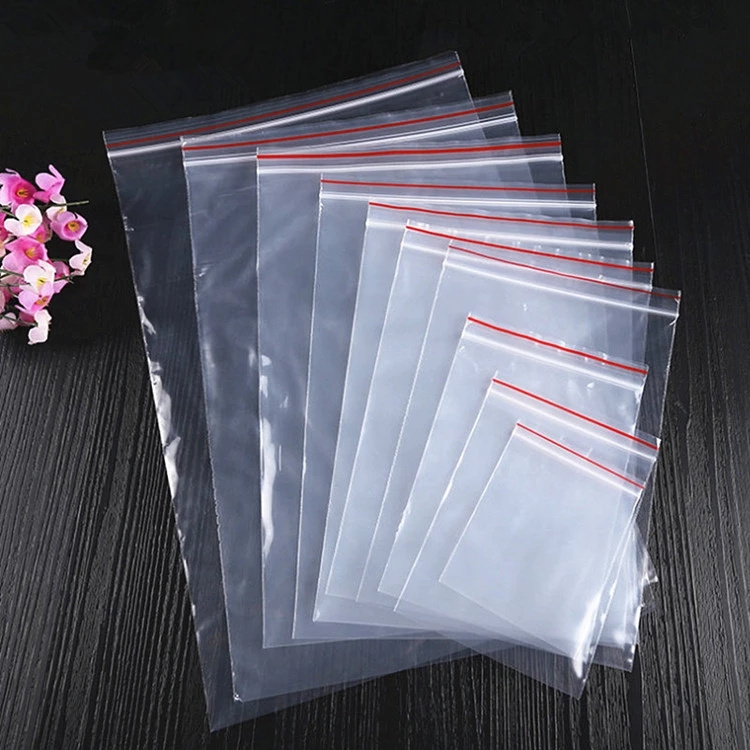 Gifts Jewelry Zip-Lock Bag Reclosable Nail Powder Hardware Bracelets Beads Spice Trial Pouches High Clear Small Plastic 100PCS