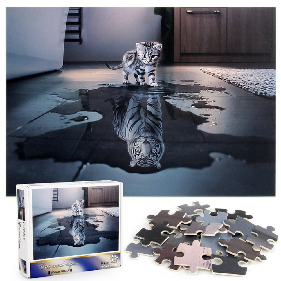 OEM Paper Wood Puzzle Plastic Puzzle for Adults and Children Christmas Gift Jigsaw Puzzle