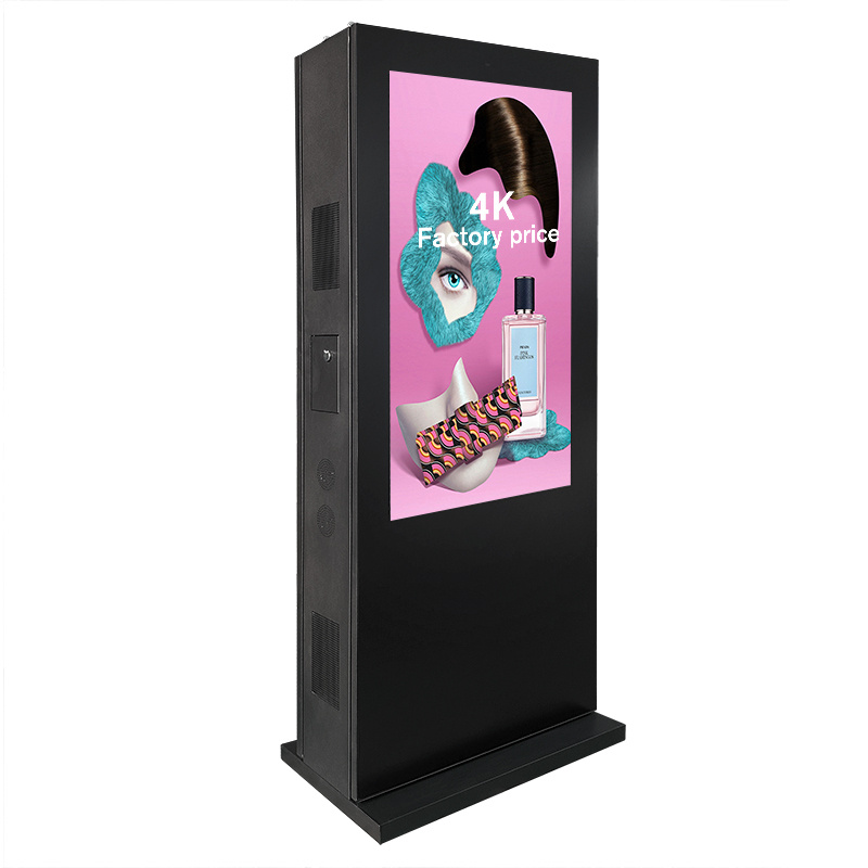 High Brightness 55 Inch Dual Sided IP65 LCD Digital Signage Outdoor Touch Screen Totem Waterproof Totem Advertising Display
