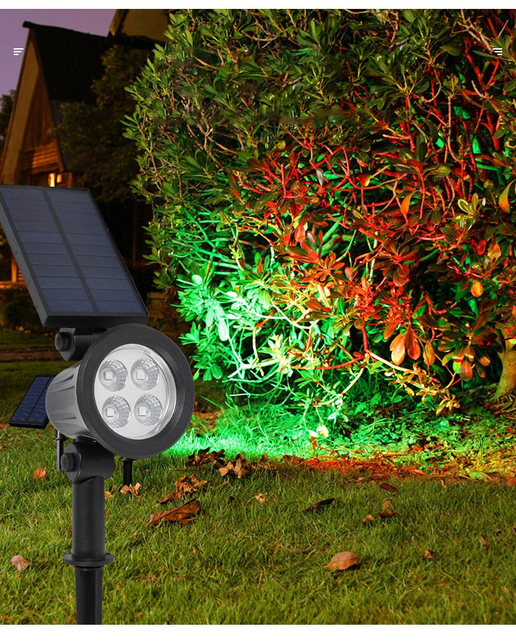 2024 New Decoration ABS Rechargeable Solar Powered Landscape Lighting RGB Solar Garden Lamp LED Diamond Stake Light Outdoor IP65 Waterproof Solar Pathway Light