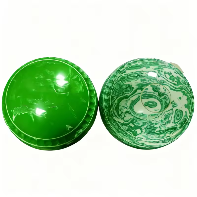 Wholesale Resin Lawn Bowls Set With Bags Swirls Color/brown Bocce Ball For Backyard Beach Sports & Entertainment