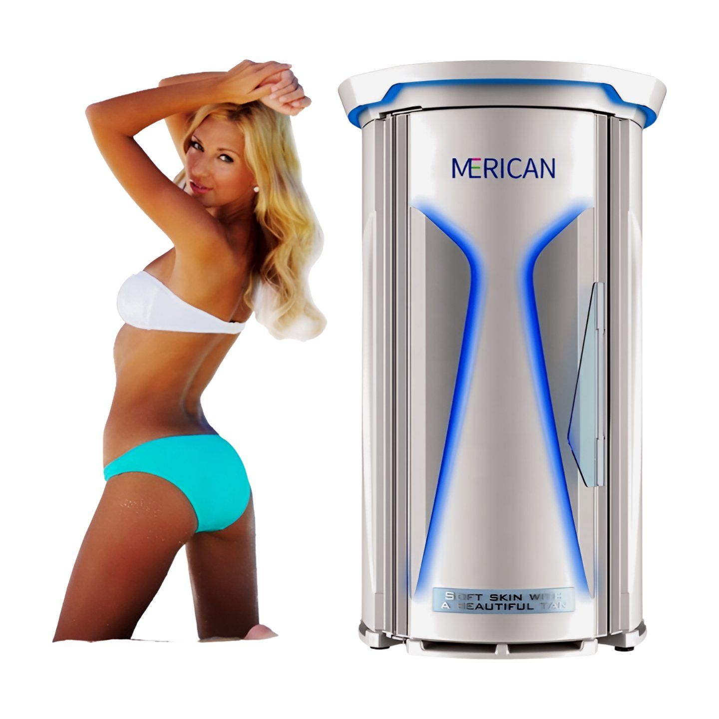 Merican Professional UV Vertical Tanning Wholesale OEM/ODM Solarium Tanning Machine Commercial Home Use Gym Tanning Salon Equipment Factory Direct Sale