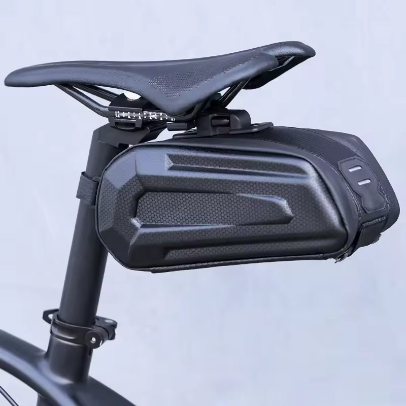 In Stock Large Capacity Rear Saddle Bag Hard Shell Bicycle Tail Bag For Road Mountain Bike Seat Tube Bag-bike Parts