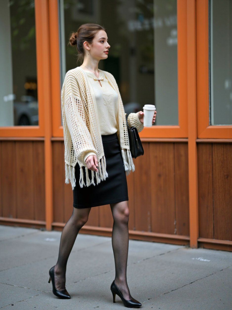 Premium Pure Cashmere Women's Fashionable Cashmere Cardigan in Soft Fabric Flattering Soft and Cosy Feel Against The Skin