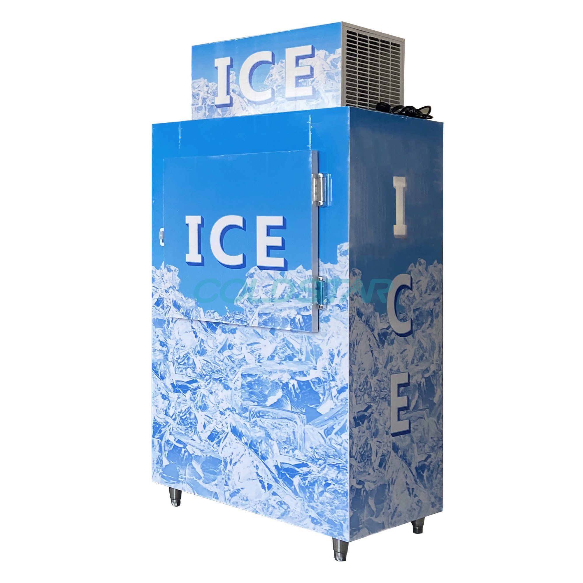 100 Bagged Ice Storage Bin Outdoor Gas Station Ice Merchandiser