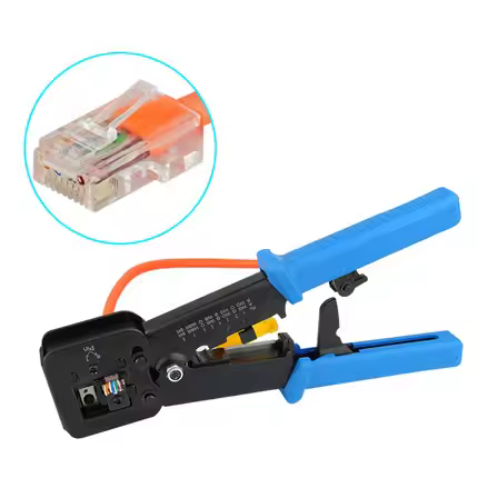 Cat5e Cat6 Cat 7 Rj45 Connector Plier Pass Through Rj45 Network Crimping Tool