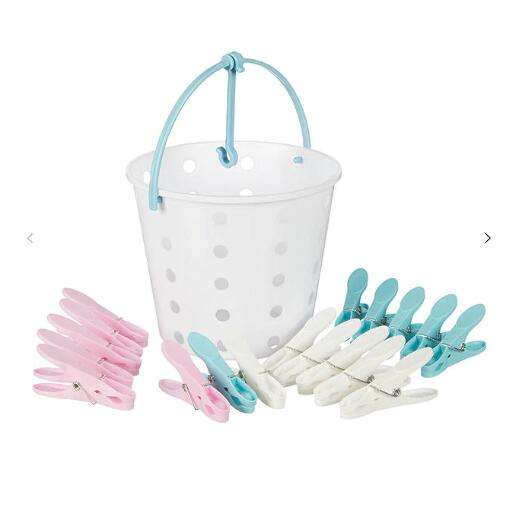 Household Plastic Clothes Pegs with Baskets Plastic Clothes Peg Storage Basket Household Plastic Storage Basket Handle