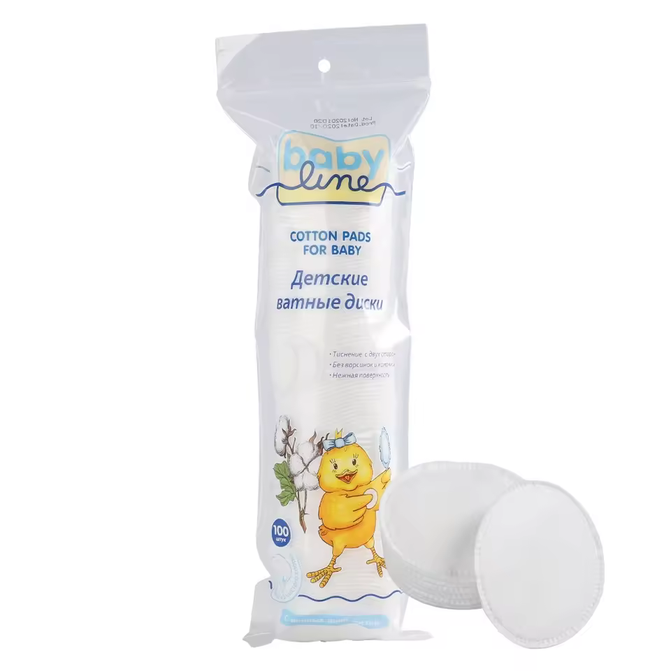 Factory Direct Sales 100pcs 100% Cotton Disposable Absorbency Makeup Removal Cotton Pads Facial