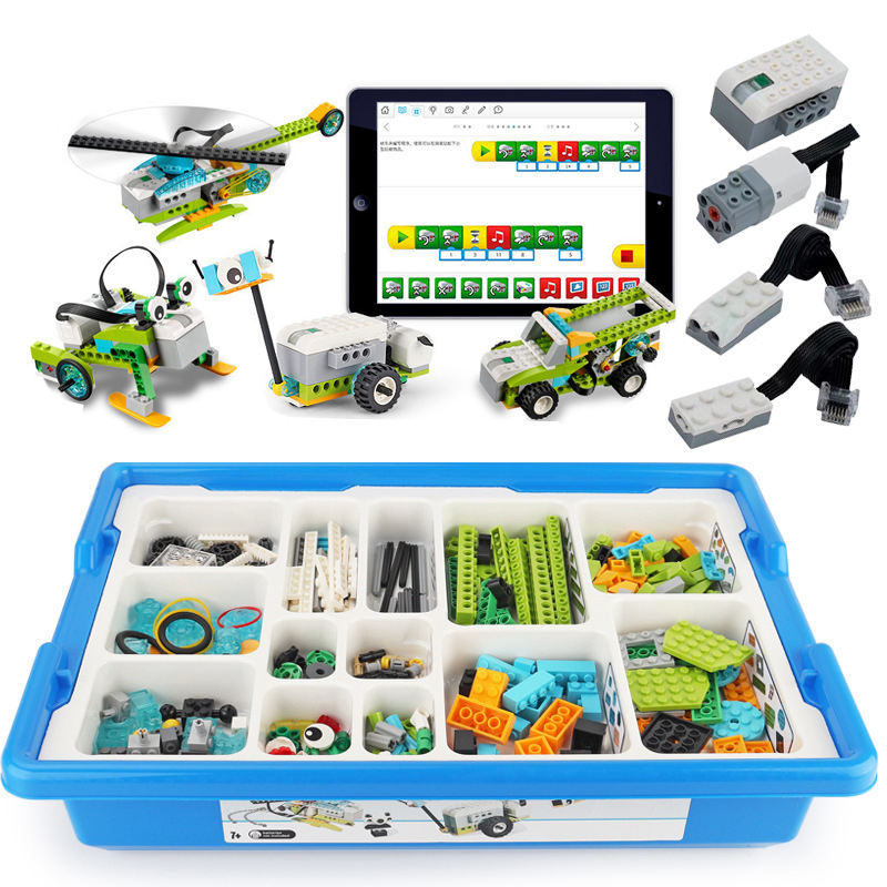 Wholesale New Condition Wedo 2.0 Model Educational DIY Smart Construction Toys Cheap PC Plastic Building Blocks Set for Robots